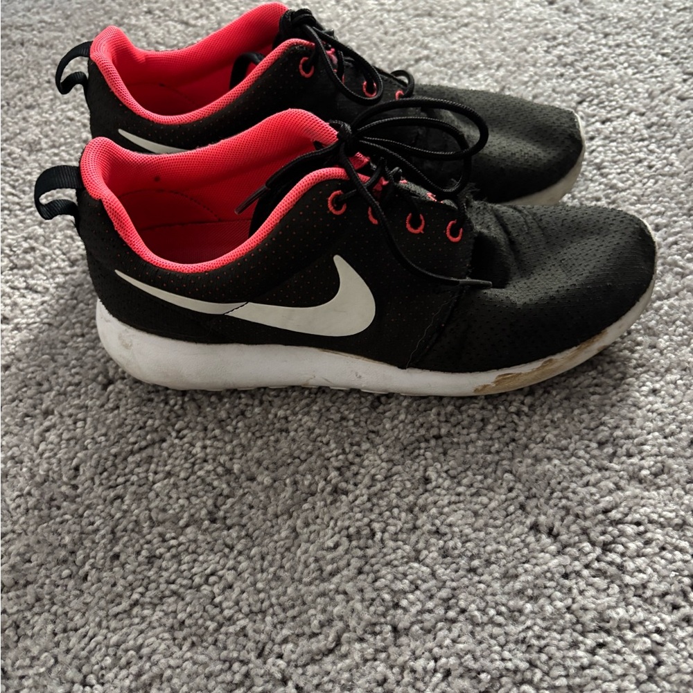 Nike Black and Pink Sneakers